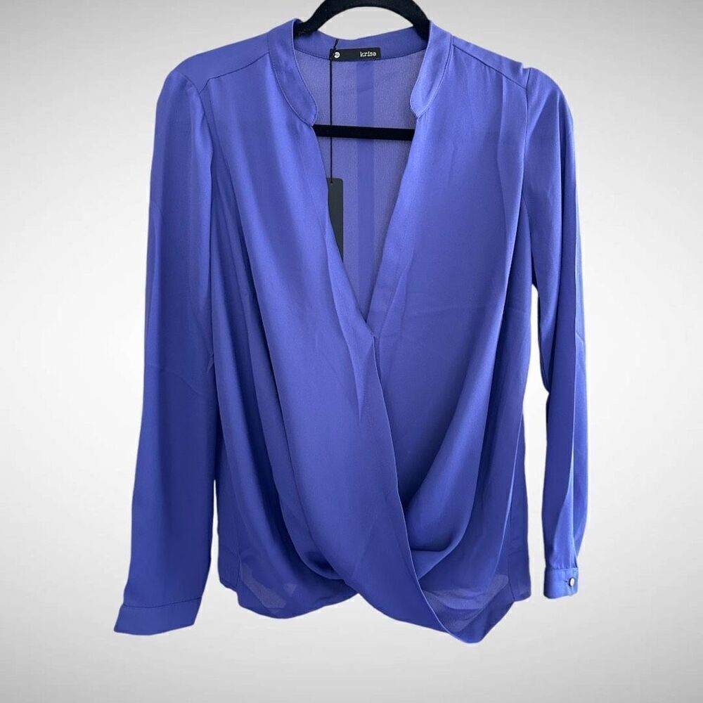Revolve Krisa Los Angeles Chiffon Blouse in Purple Size XS